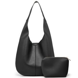 Slouchy Hobo Bags Tote Bag Soft Vegan Leather Shoulder Purses 2 Pcs :^)